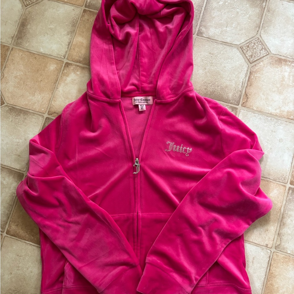Juicy Couture Fuchsia Velour Jacket
